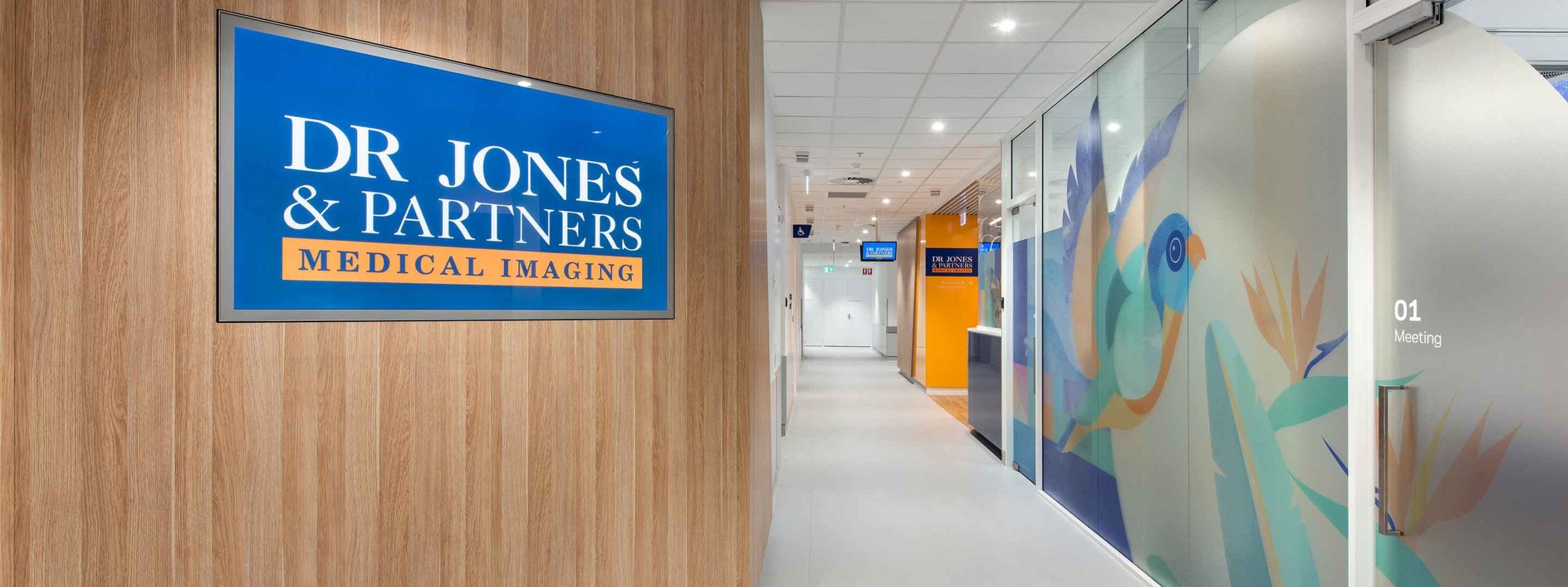 Jones Radiology clinic reception area within Calvary Adelaide Hospital